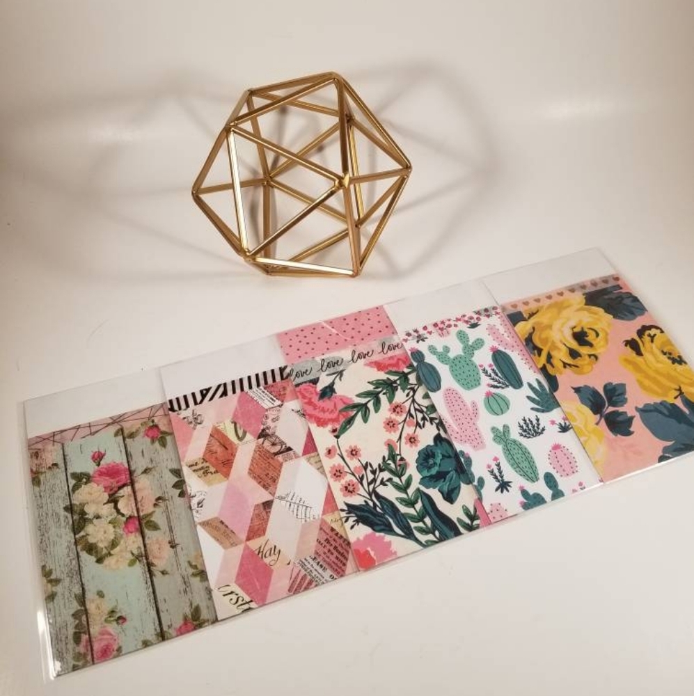 10 laminated cash envelopes